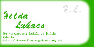 hilda lukacs business card